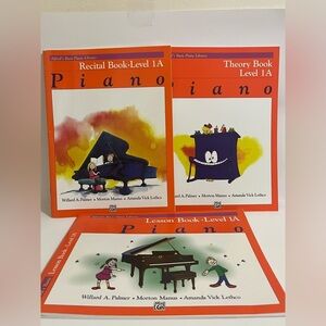 Alfred’s Basic Piano Library Recital, Theory and Lesson Books-Pre-owned